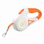 LED jalutusrihm koerale Rojeco RQYS-04, automaatne, 5 m (valge/oranž)