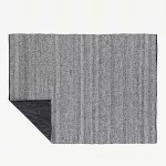 K&auml;sitsi kootud hall villavaip Ganga, 170 &times; 240 cm, 19969-375