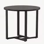 &Uuml;mmargune must diivanilaud Lawton (MDF, teras, &Oslash;50 cm), 15009-021