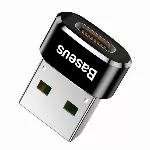 USB-C USB-A adapter &ndash; Baseus 3A (Must, Alumiinium)