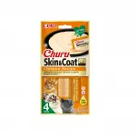 INABA Churu Skin&Coat 4x14g kanamaitseline teraviljavaba kassipasta t&auml;iskasvanud kassile