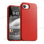 Apple iPhone 16e, 17e &uuml;mbris Mercury -Pure Magsafe Silicon Case- (punane)