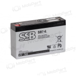 Aku (AGM) SSB SB (7Ah, 6V, F1, VRLA)