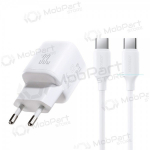 Telefoni laadija Joyroom JR-TG7 33 W USB-C + USB-A PD QC PPS valge
