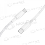 USB-C kaabel Borofone BX117 USB-C &ndash; USB-C 1 m 60 W valge