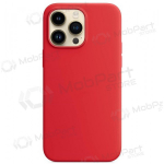 Apple iPhone 15 &uuml;mbris "Mag Silicone Case" (punane)