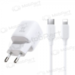 Telefonilaadija Joyroom JR-TG7 33 W USB-C + USB-A PD QC PPS USB-C to Lightning valge