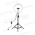 LED žiedinė lamp 30cm,koos trikoju stovu iki 1.1m ja telefono laikikliu