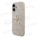Apple iPhone 17 &uuml;mbris - Guess PU 4G Metal Logo (roosa)
