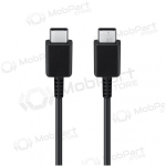 USB kaabel originaalne Samsung EP-DA705BBE 25W 3A Type-C-Type-C 1.0m mustad