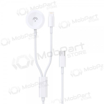 USB-C kaabel Dudao A12MAX-2in1 USB-C iWatchile / Lightning 1.2 m