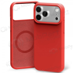 Apple iPhone 17 Pro, 18 Pro &uuml;mbris Mercury - Pure Magsafe Silicon Case (punane)
