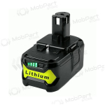 Aku Ryobi ONE+ RB18L40 / P108 18V t&ouml;&ouml;riistadele 4Ah liitiumioon koos laadimise indikaatoriga (asendus)