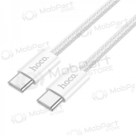 USB kaabel Hoco X104 60W USB-C to USB-C 2.0m valged