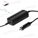Automobilinis ne&scaron;iojamojo kompiuterio pakrovėjas Akyga AK-ND-32 (19V / 4.74A 90W 7.4 x 5.0mm + pin) HP 1.2m