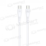 USB-C kaabel Blue Star PJ-DQ1-C USB-C kuni USB-C 1 m 60 W valge