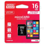 M&auml;lukaart GOODRAM MicroSD 16Gb (class 10) + SD adapter
