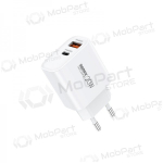 Telefoni laadija Remax RP-U120 20 W USB-C + USB-A valge