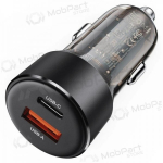 Autolaadija Acefast B12 60W USB-C/USB-A mustad