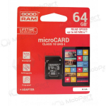 M&auml;lukaart GOODRAM MicroSD 64Gb (class 10) + SD adapter