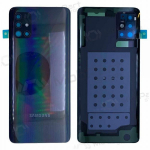 Samsung A515 Galaxy A51 2020 patareipesade kaas (tagakaas) mustad (Prism Crush Black) (kasutatud grade C, originaalne)
