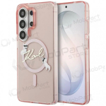 Samsung Galaxy S26 Ultra &uuml;mbris - Karl Lagerfeld IML Choupette Karl Script Logo Magnetic (roosa)