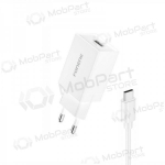 Telefoni laadija Foneng K210 10 W USB-A USB-C valge