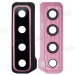 Samsung Galaxy A9 2018 kaamera klaas (koos raamiga) (roosi v&auml;rvi)