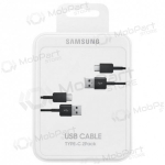 USB kaabel Samsung EP-DG930MBEGWW Type-C 1.5m 2tk. (mustad) (OEM)