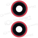 Apple iPhone 13 kaamera klaas (2tk) (punane) (koos raamiga)