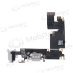 Apple iPhone 6 Plus laadimispesa ja mikrofoni pistik (helehall) (kasutatud, originaal)