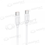 USB-C kaabel Hoco X115 USB-C to USB-C 1 m 240 W valge