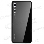 Huawei P20 Pro patareipesade kaas (tagakaas) (mustad) (kasutatud grade B, originaalne)