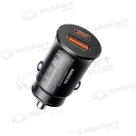 Autolaadija Remax RCC358 30W USB-C/USB-A mustad