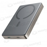 V&auml;line patarei / aku Power Bank Joyroom JR-PBM08 Pro 20W Magnetic Wireless 10000mAh Natural Titanium