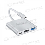Adapter Hoco HB14 Type-C to USB-A+HDMI+Type-C h&otilde;bedased