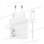 Telefoni laadija xiaomi hypercharge combo bhr9465eu 67 w usb-a usb-c valge.