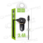 Autolaadija HOCO Z14 USB + - lightning (3.1A) (must)