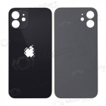 Apple iPhone 12 patareipesade kaas (tagakaas) (mustad) (bigger hole for camera)