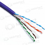 V&otilde;rgukaabel Excel 190-071-500 Cat6 U/UTP (LSOH, 23AWG, B2CA, lilla, rull 500m).