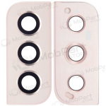 Samsung Galaxy S22 kaamera klaas (roosi v&auml;rvi / kuldsed) (koos raamiga)