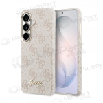 Samsung Galaxy S26 &uuml;mbris - Guess PU 4G Script Metal Logo Magnetic (roosa)