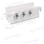 Ki&scaron;tukinis lizdas Hager VZ00UP (3 v., pasukamas, m&otilde;eldud VOLTA skydams)