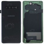 Samsung G973 Galaxy S10 patareipesade kaas (tagakaas) mustad (Prism Black) (kasutatud grade C, originaalne)