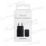 Laadija originaalne Samsung EP-T1510NBEGEU 15W pakendis mustad