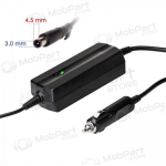 Automobilinis ne&scaron;iojamojo kompiuterio pakrovėjas Akyga AK-ND-75 (19.5V /2.31A 45W 4.5 x 3.0mm + pin) DELL 1.2m