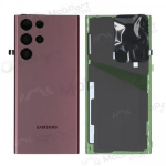 Samsung S908 Galaxy S22 Ultra patareipesade kaas (tagakaas) (Burgundy) (kasutatud grade A, originaalne)