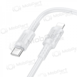 Lightning kaabel Borofone BX111 USB-C to Lightning 1 m PD 27 W valge