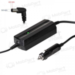 Automobilinis ne&scaron;iojamojo kompiuterio pakrovėjas Akyga AK-ND-76 (19.5V /2.31A 45W 4.5 x 3.0mm + pin) HP 1.2m