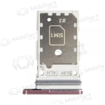Samsung Galaxy S22 Ultra kahe SIM-kaardi hoidik (Burgundy) (teeninduspakend) (originaal)